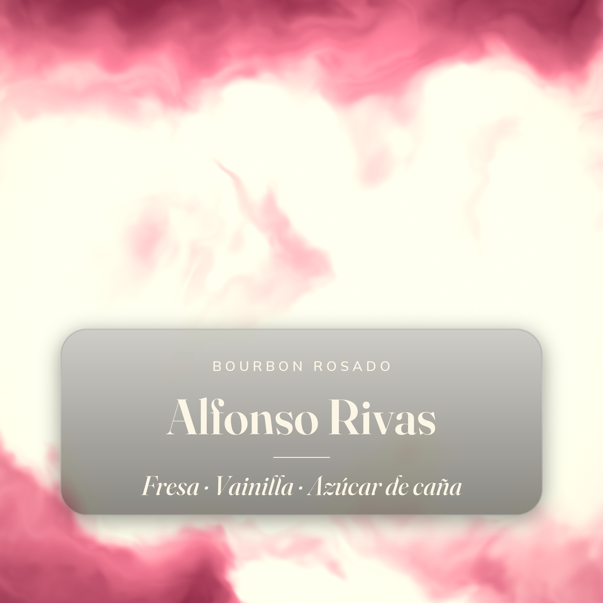 Alfonso Rivas — notas de cata: Fresa, Vainilla, Azúcar de caña