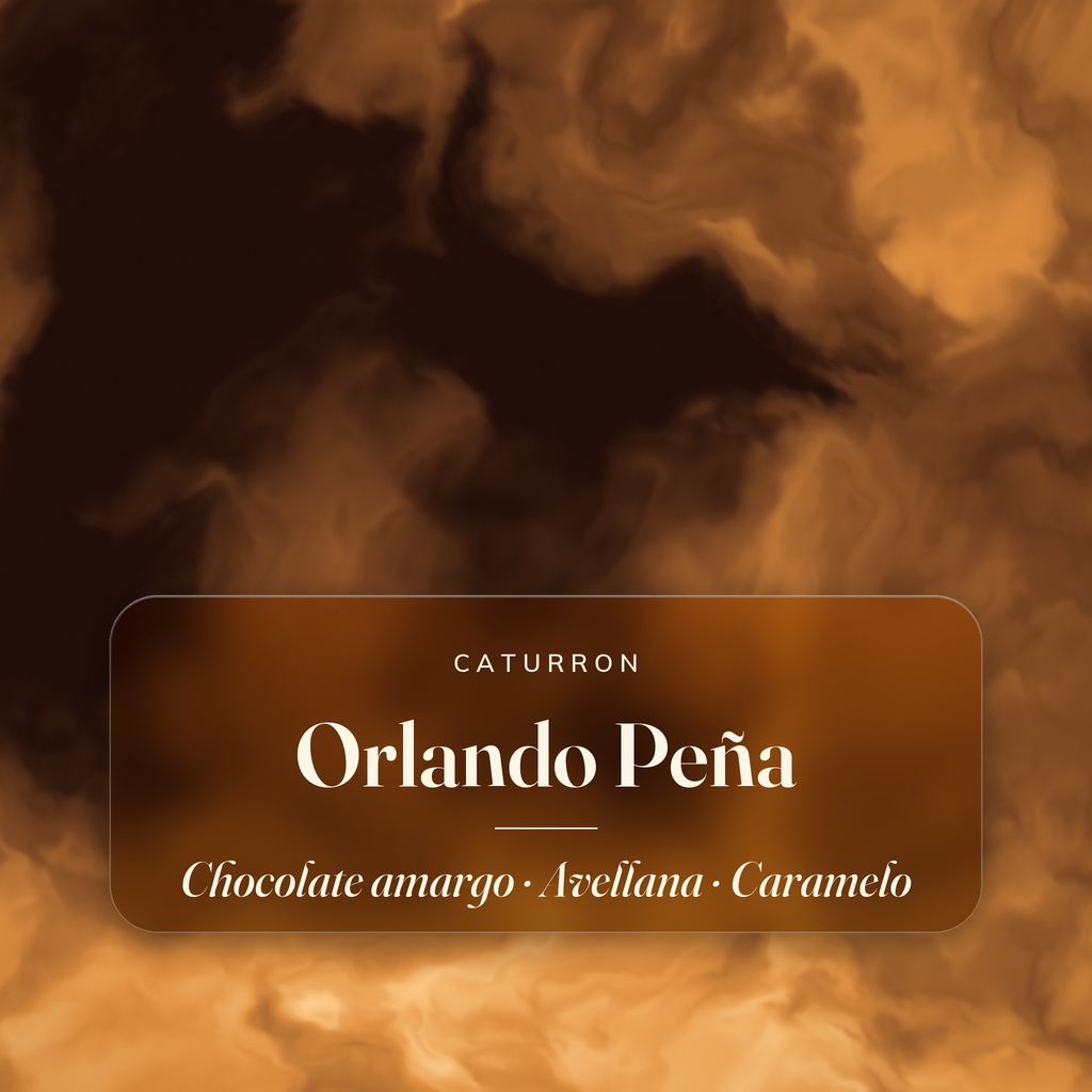 Orlando Peña — notas de cata: Chocolate amargo, Avellana, Caramelo