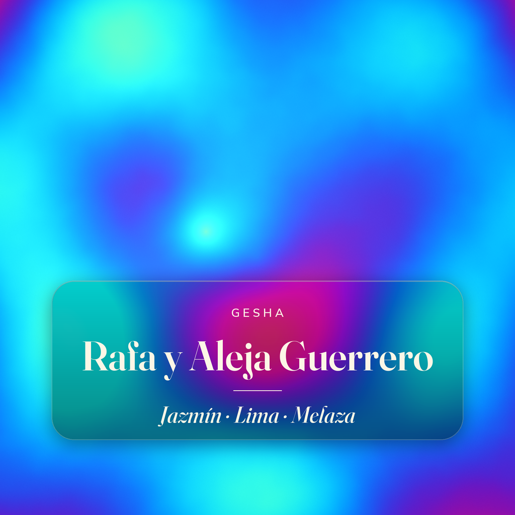 Rafa y Aleja Guerrero — notas de cata: Jazmín, Lima, Melaza