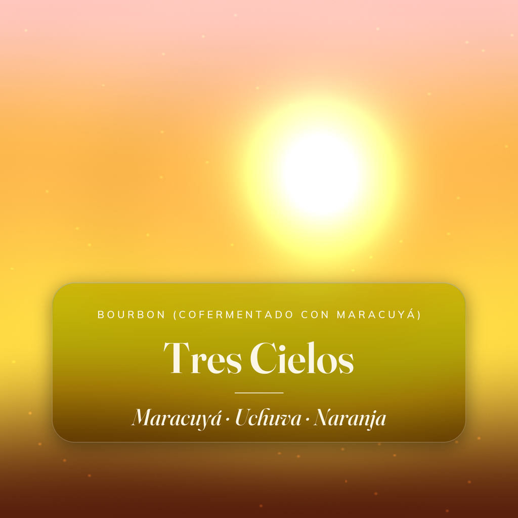 Tres Cielos — notas de cata: Maracuyá, Uchuva, Naranja